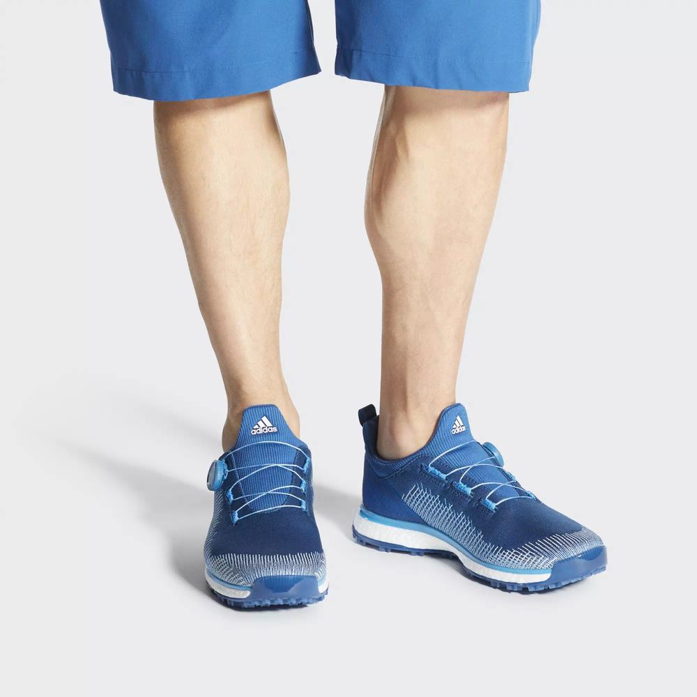Adidas Forgefiber Boa Tenis De Golf Azules Para Hombre (MX-98524)